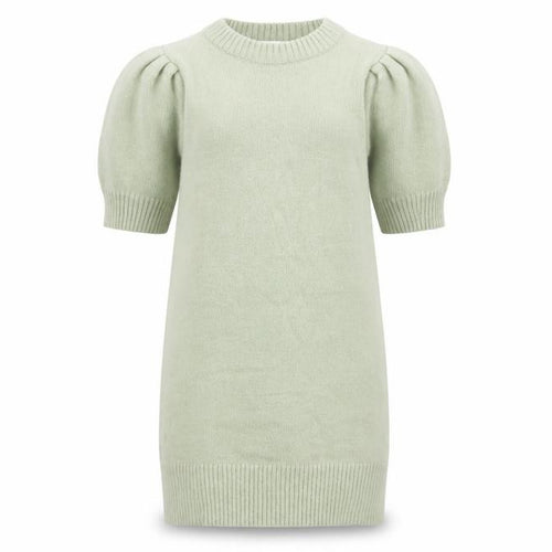 Miss Selfridge Womens Green Acrylic Jumper Dress Size 4 Round Neck Pullover