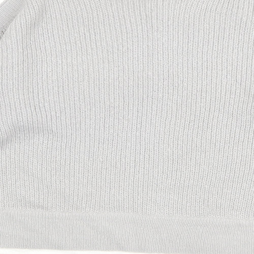 Dorothy Perkins Womens Grey Round Neck Acrylic Pullover Jumper Size 14