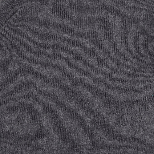 French Connection Womens Grey V-Neck Acrylic Cardigan Jumper Size S