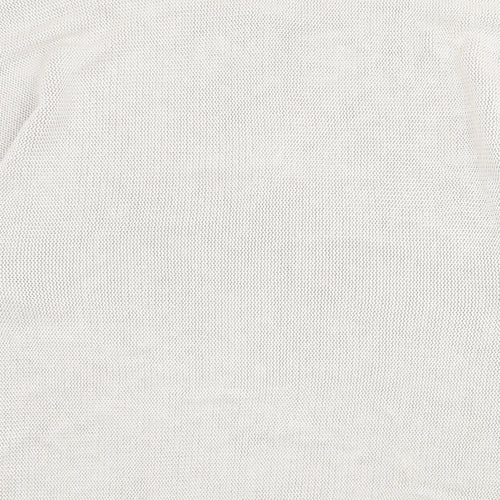H&M Womens Beige Round Neck Acrylic Pullover Jumper Size M