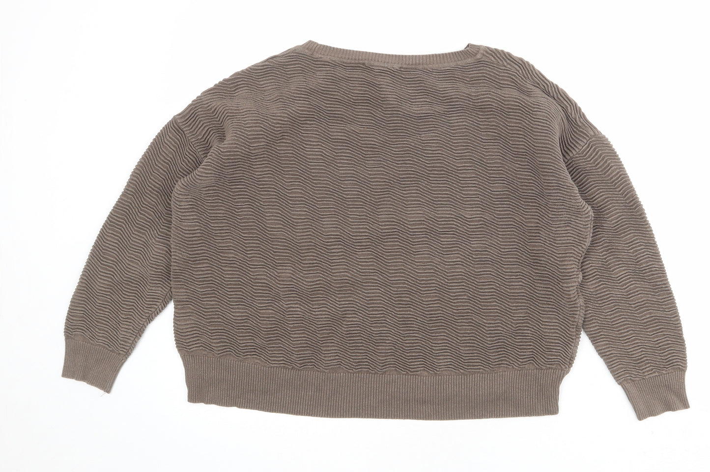 French Connection Womens Brown 100% Cotton Pullover Sweatshirt Size M Pullover