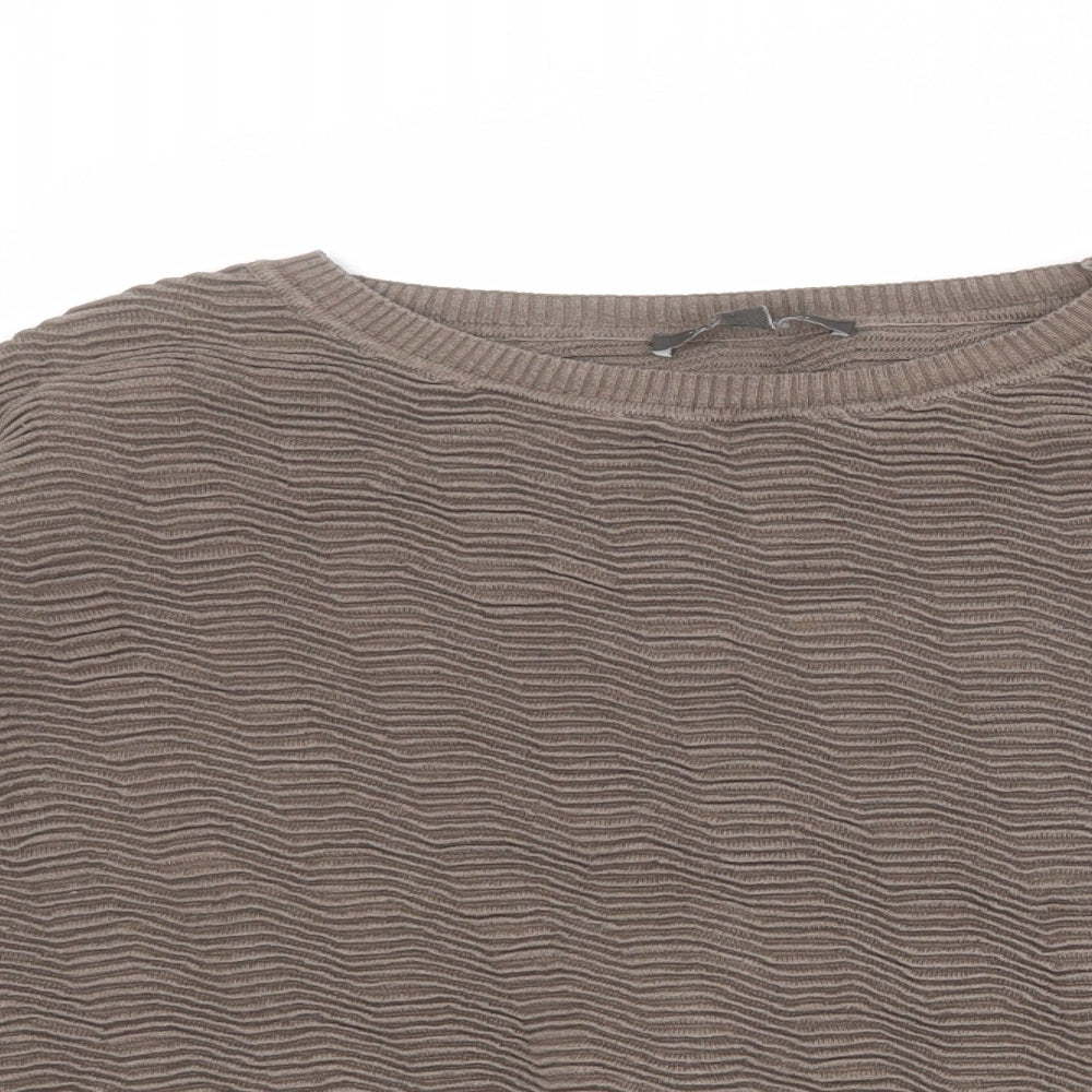 French Connection Womens Brown 100% Cotton Pullover Sweatshirt Size M Pullover