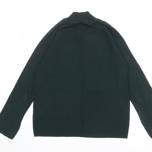 NEXT Womens Green High Neck Viscose Pullover Jumper Size 8