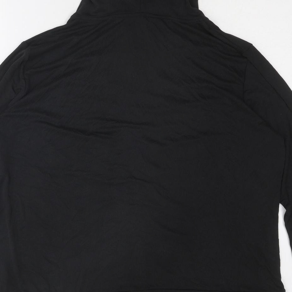 Capsule Womens Black Modal Full Zip Hoodie Size 22 Zip