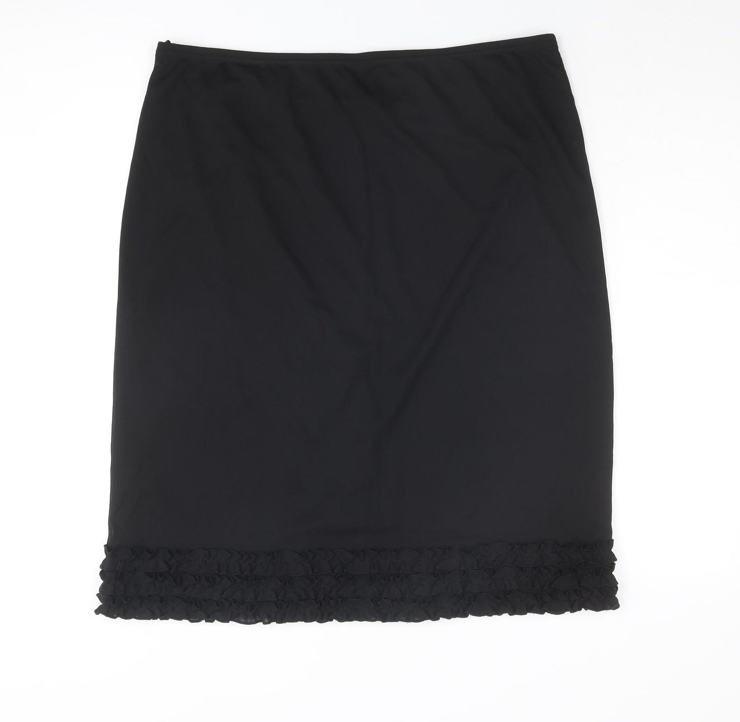 Agenda Womens Black Polyester Trumpet Skirt Size 22