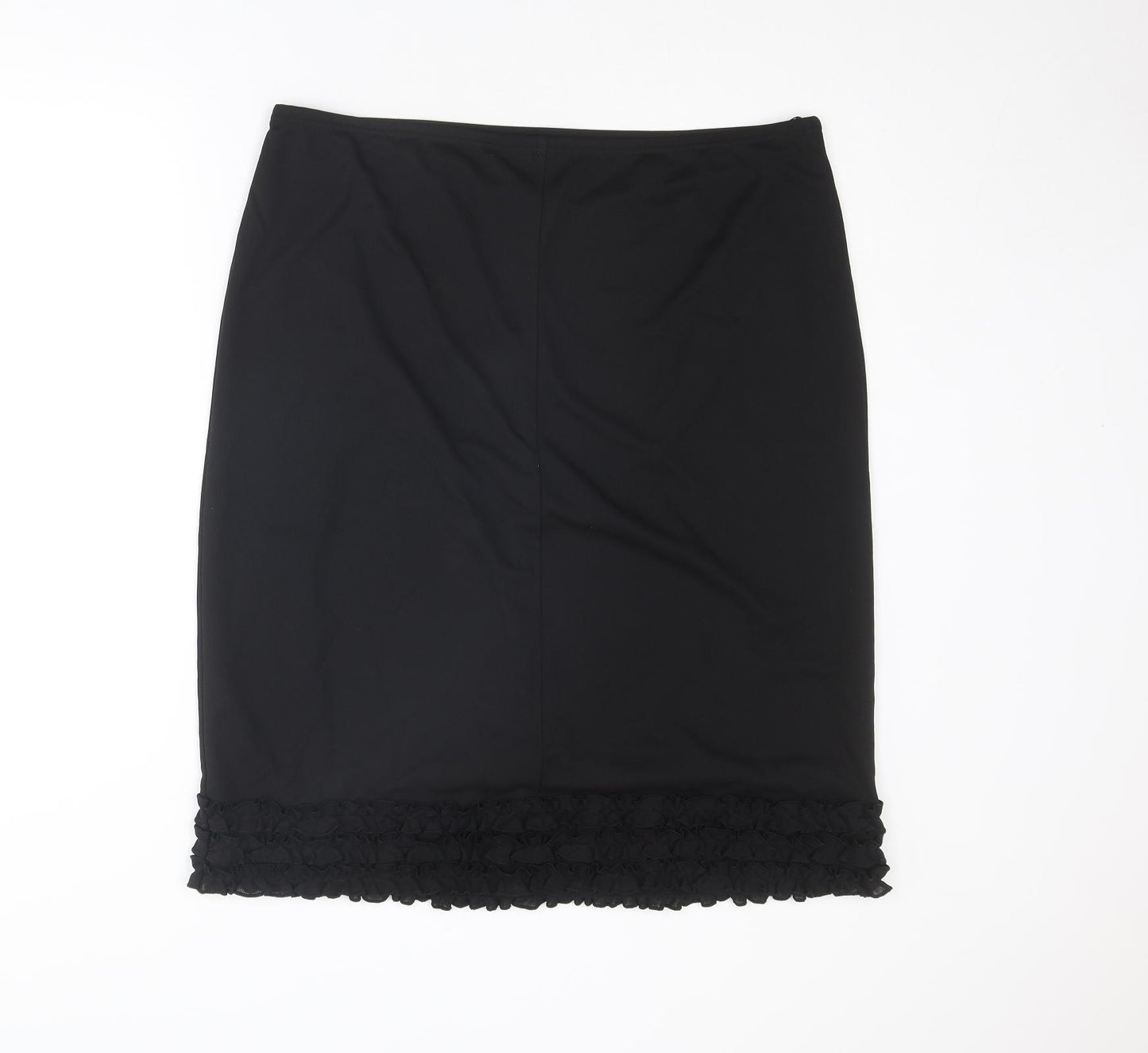 Agenda Womens Black Polyester Trumpet Skirt Size 22