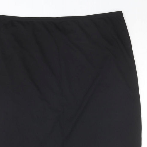 Agenda Womens Black Polyester Trumpet Skirt Size 22