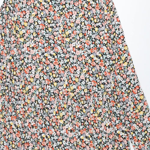 Marks and Spencer Womens Multicoloured Floral Viscose A-Line Size 20 Round Neck Pullover