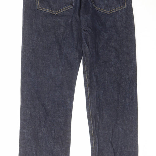 Gap Mens Blue Cotton Straight Jeans Size 29 in L30 in Zip