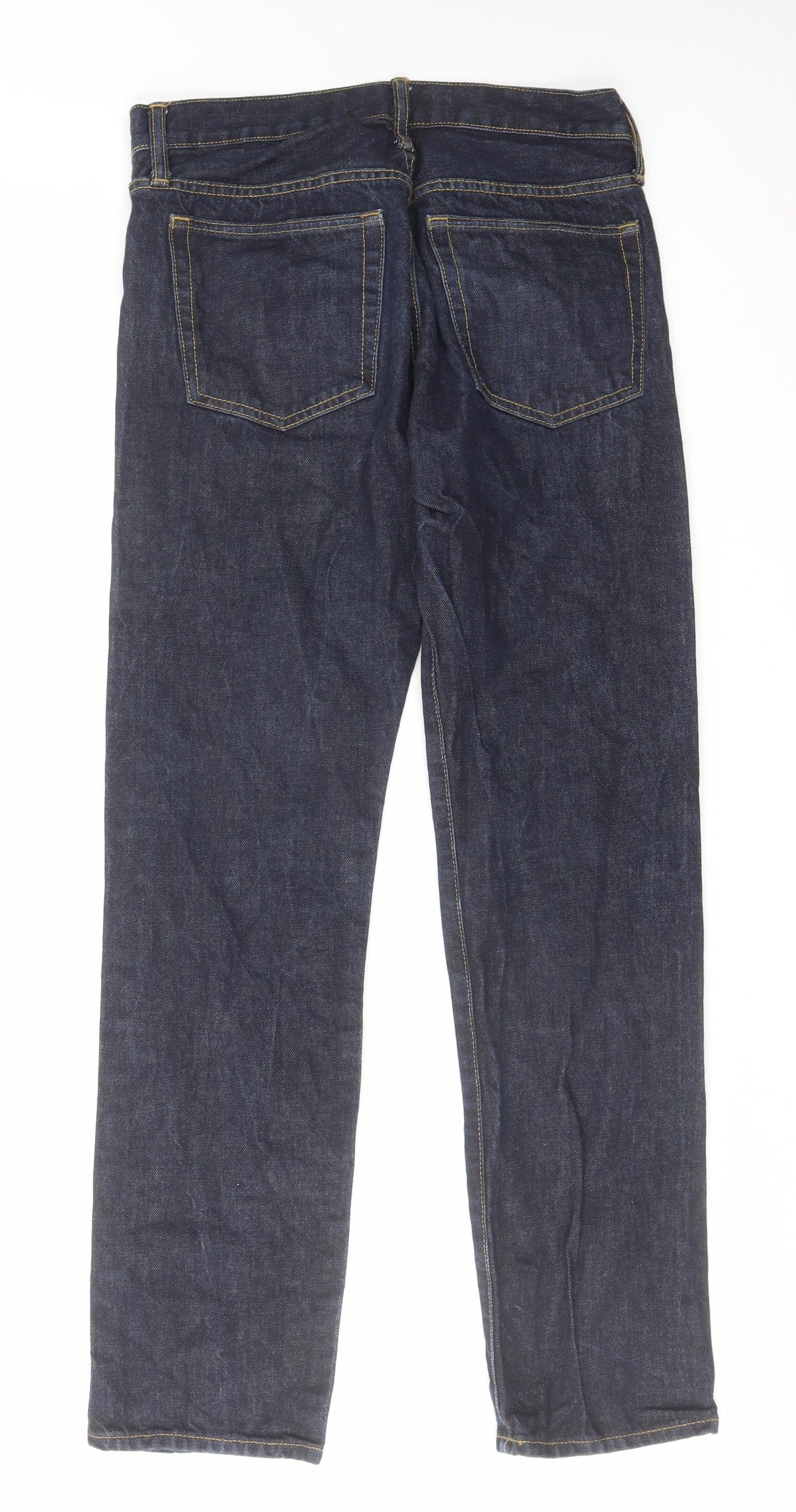 Gap Mens Blue Cotton Straight Jeans Size 29 in L30 in Zip