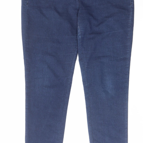 Great Plains Womens Blue Cotton Skinny Jeans Size 16 L30 in Regular Zip