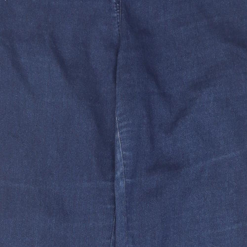 Great Plains Womens Blue Cotton Skinny Jeans Size 16 L30 in Regular Zip