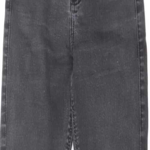 Topshop Womens Grey Cotton Skinny Jeans Size 26 in L32 in Regular Zip