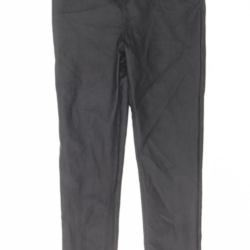 George Girls Black Nylon Pedal Pusher Trousers Size 12-13 Years Regular Pullover