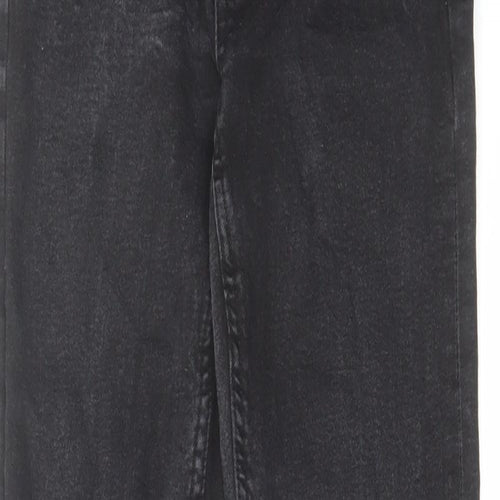 Zara Boys Black Cotton Skinny Jeans Size 11-12 Years Regular Zip