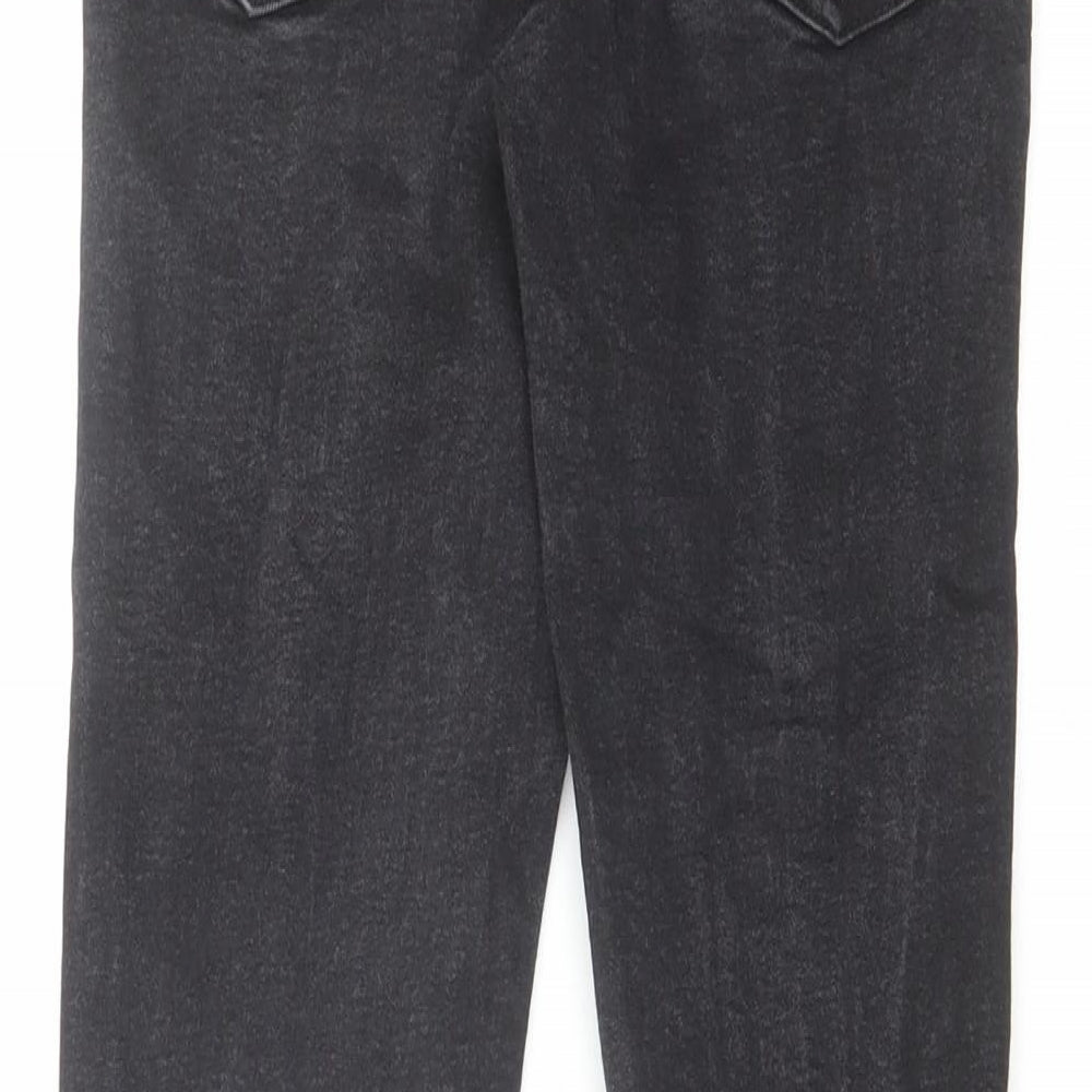 Zara Boys Black Cotton Skinny Jeans Size 11-12 Years Regular Zip