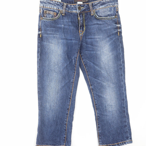 Liu Jo Womens Blue Cotton Bootcut Jeans Size 28 in L20 in Regular Zip