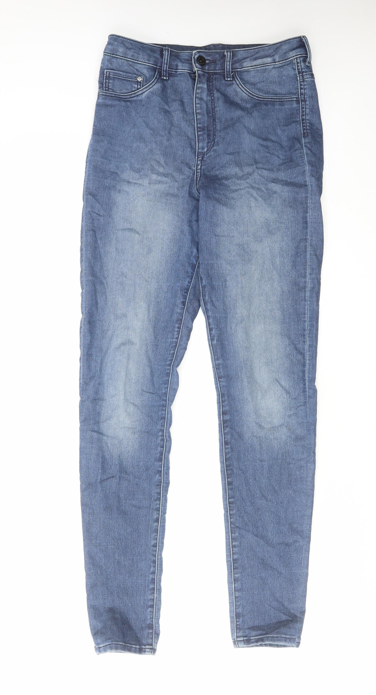 H&M Mens Blue Cotton Skinny Jeans Size 29 in L30 in Regular Zip