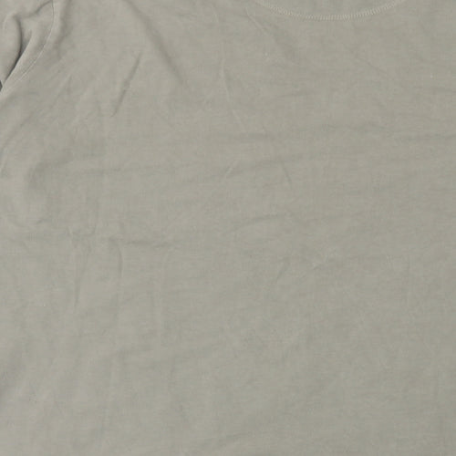 Burton Mens Green Cotton T-Shirt Size 2XL Crew Neck