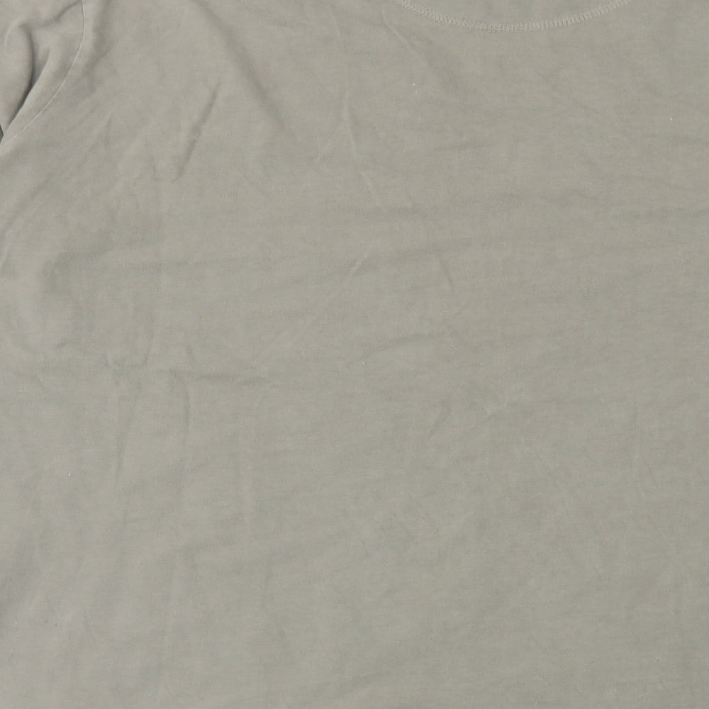 Burton Mens Green Cotton T-Shirt Size 2XL Crew Neck