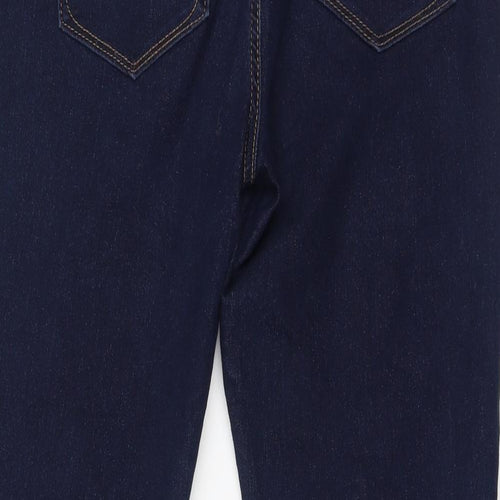 Angels Womens Blue Cotton Tapered Jeans Size 10 L27 in Regular Zip