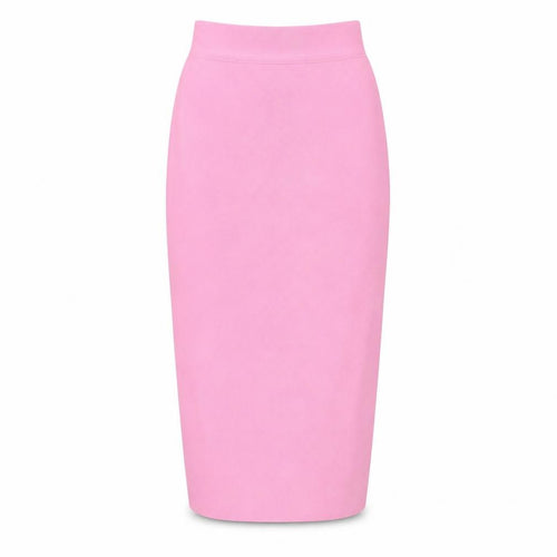 Mew Mews Womens Pink Polyester Straight & Pencil Skirt Size S Zip