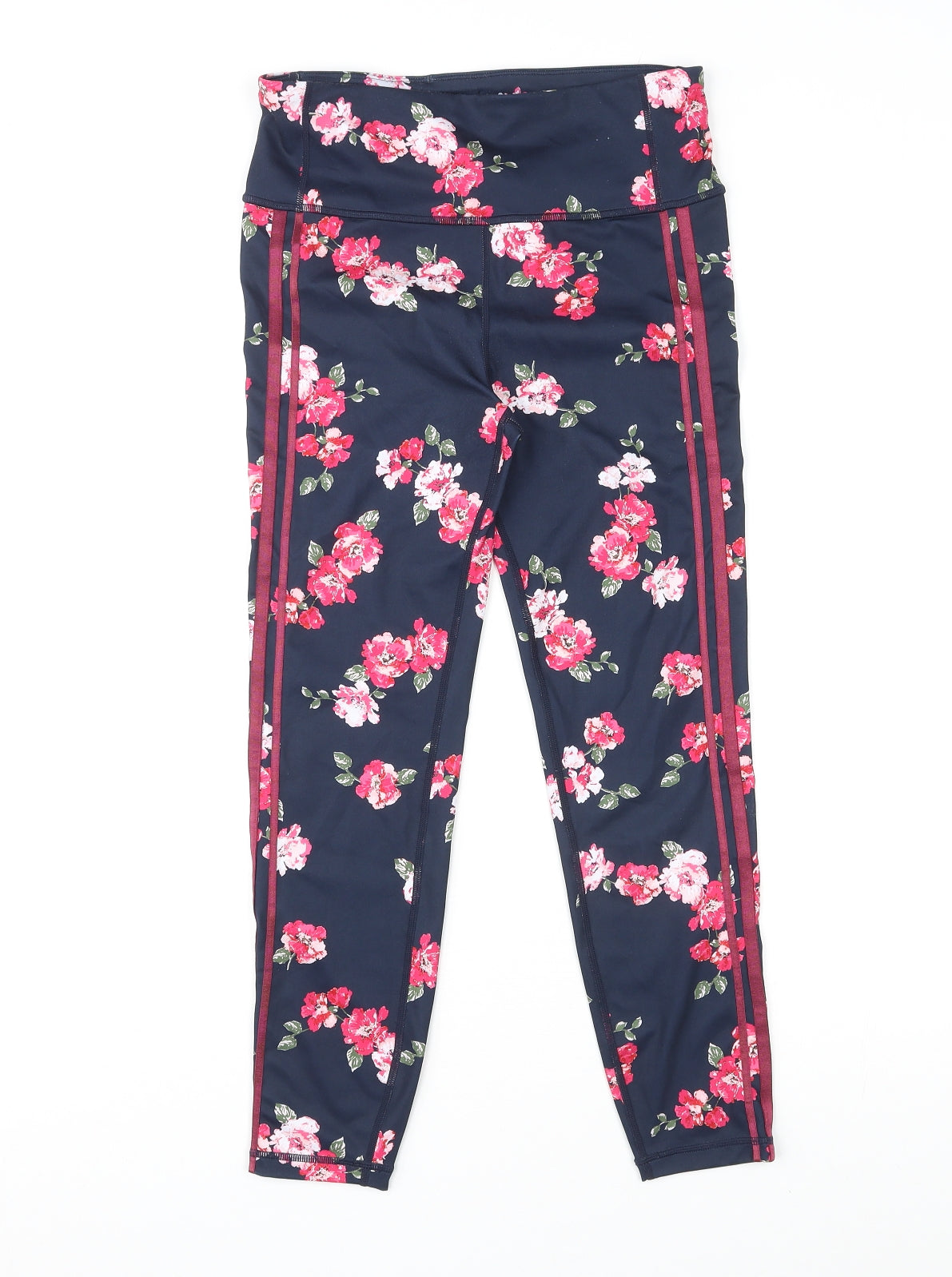 Gapfit Womens Multicoloured Floral Polyester Compression Leggings Size S L24 in Regular