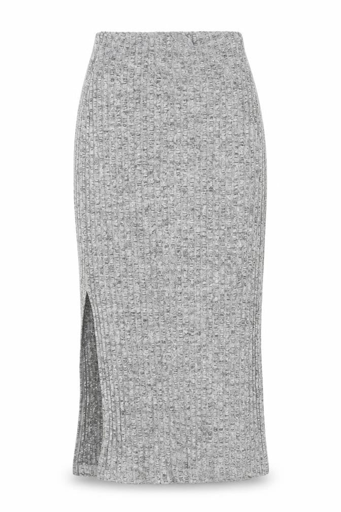 Topshop Womens Grey Cotton A-Line Skirt Size 6