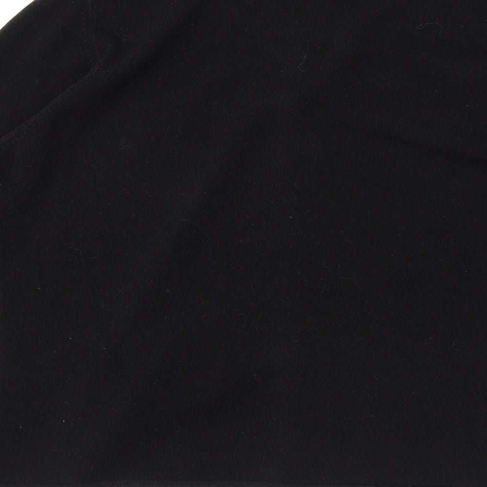Marks and Spencer Womens Black Round Neck Acrylic Cardigan Jumper Size 16
