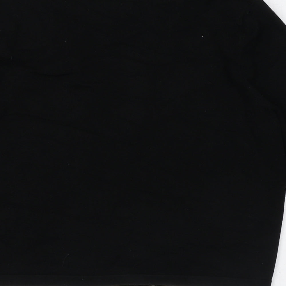 M&Co Womens Black Round Neck Viscose Cardigan Jumper Size 12