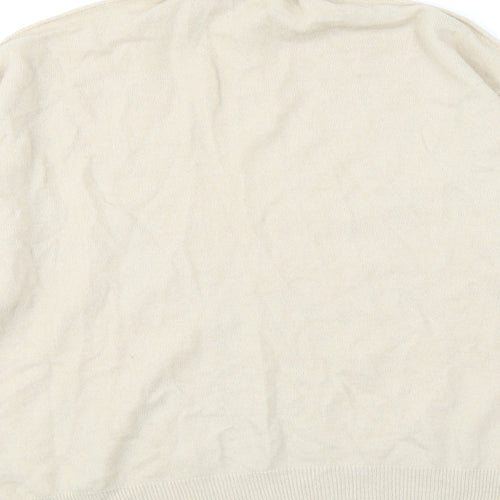 Zara Womens Beige Roll Neck Wool Pullover Jumper Size S