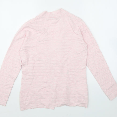 CC Womens Pink V-Neck Viscose Cardigan Jumper Size S