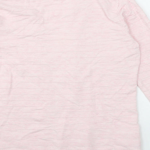 CC Womens Pink V-Neck Viscose Cardigan Jumper Size S