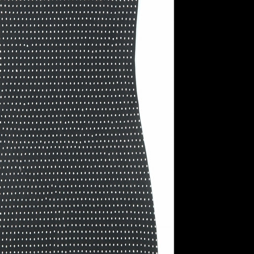 PARISIAN SIGNATURE Womens Black Polyester Bodycon Size 6 Square Neck Pullover