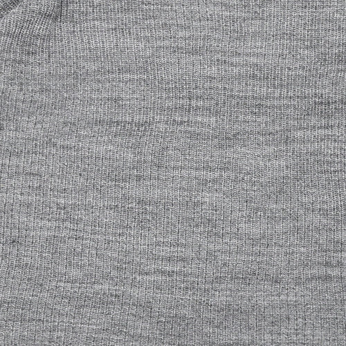 H&M Womens Grey Round Neck Cotton Pullover Jumper Size M