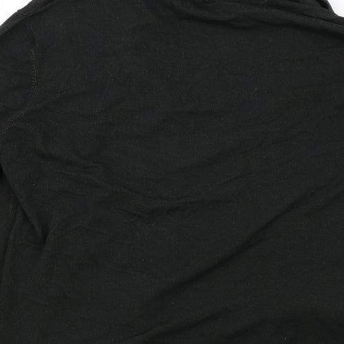 Michele Hope Womens Black V-Neck Viscose Cardigan Jumper Size 14