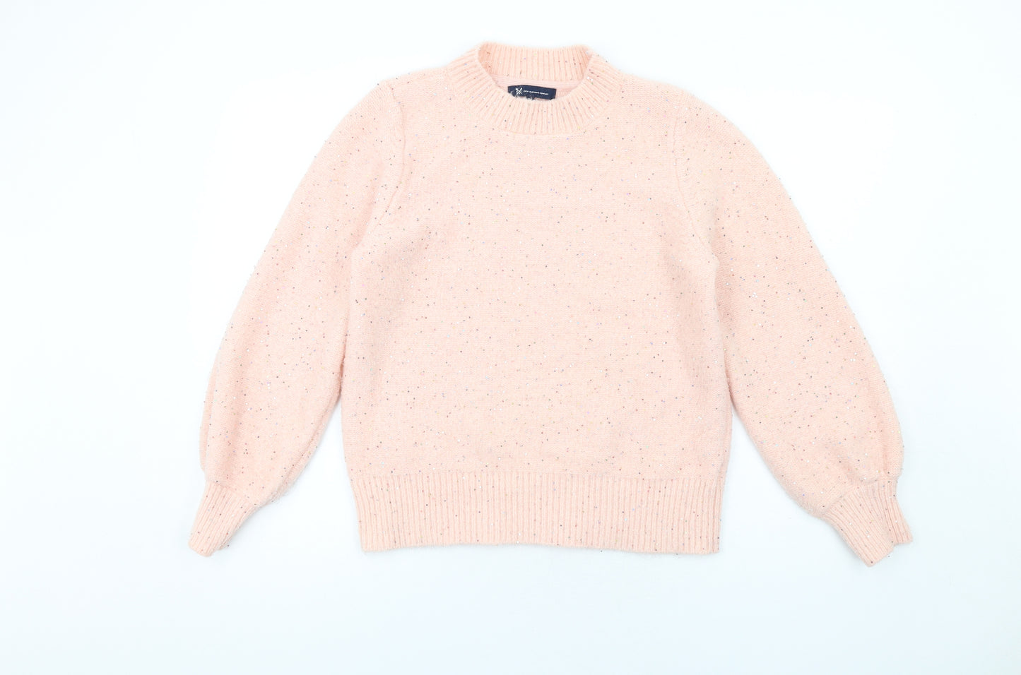 Crew Clothing Womens Pink Round Neck Acrylic Pullover Jumper Size 14