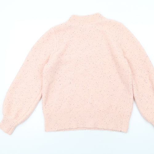 Crew Clothing Womens Pink Round Neck Acrylic Pullover Jumper Size 14