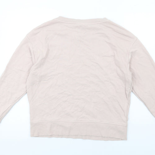 H&M Womens Pink Cotton Pullover Sweatshirt Size M Pullover