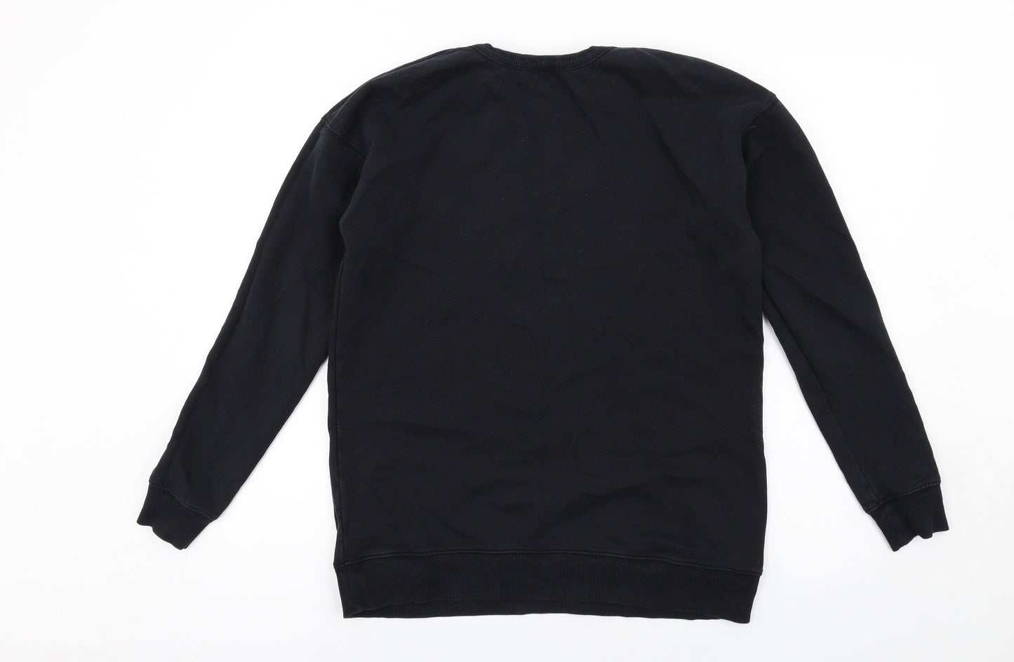 ASOS Womens Black Cotton Pullover Sweatshirt Size 10 Pullover