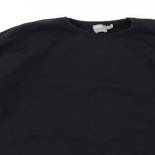 ASOS Womens Black Cotton Pullover Sweatshirt Size 10 Pullover