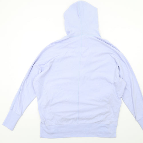 Sweaty Betty Womens Blue Cotton Pullover Hoodie Size M Pullover