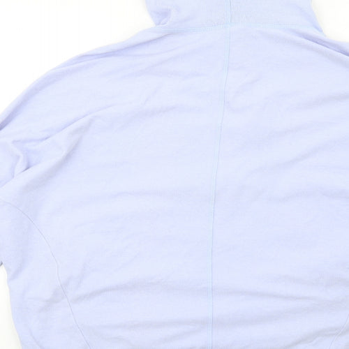 Sweaty Betty Womens Blue Cotton Pullover Hoodie Size M Pullover