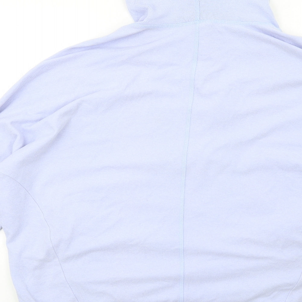 Sweaty Betty Womens Blue Cotton Pullover Hoodie Size M Pullover