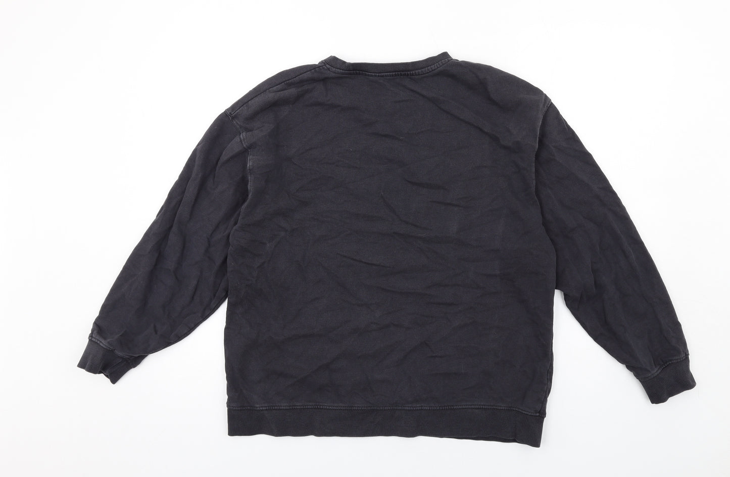 Zara Womens Grey Cotton Pullover Sweatshirt Size S Pullover