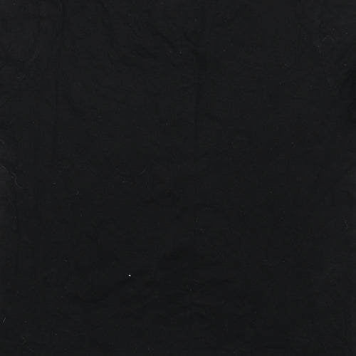 Victoria's Secret Womens Black Cotton Basic T-Shirt Size XS Round Neck