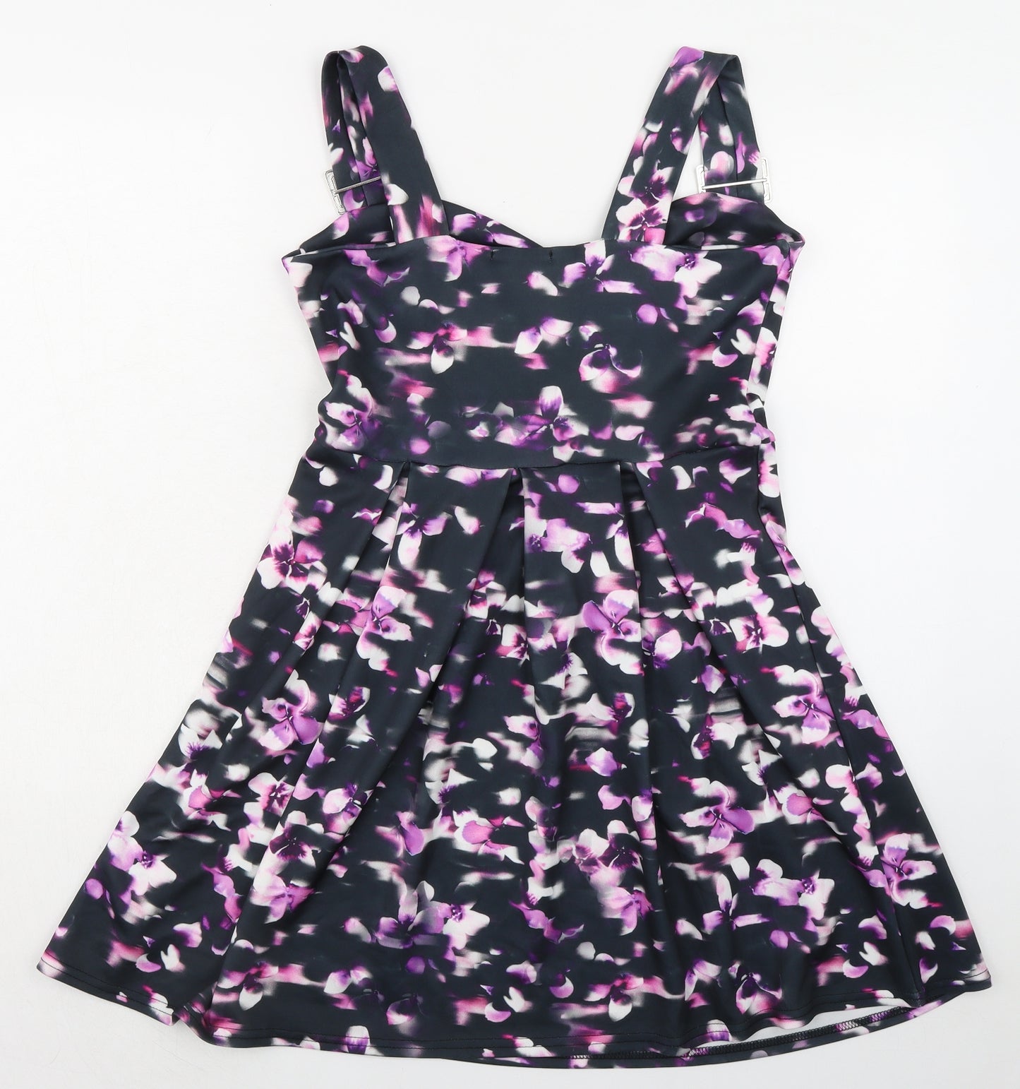 MissLook Womens Multicoloured Floral Polyester A-Line Size 14 Sweetheart Pullover