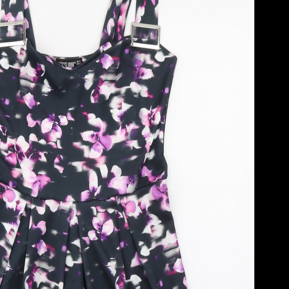 MissLook Womens Multicoloured Floral Polyester A-Line Size 14 Sweetheart Pullover