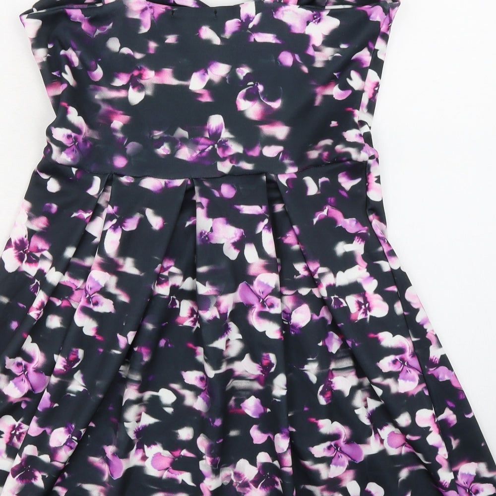 MissLook Womens Multicoloured Floral Polyester A-Line Size 14 Sweetheart Pullover