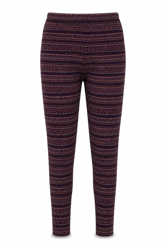 New Look Womens Multicoloured Geometric Polyester Carrot Leggings Size S L28 in